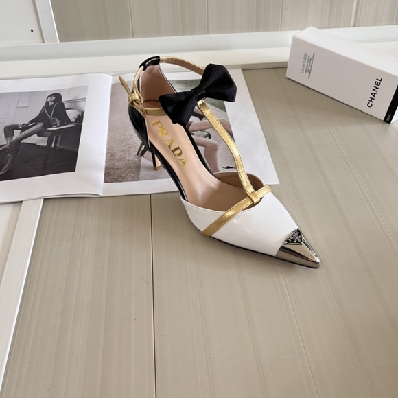 Prada 2024ss t with contrasting bow heels - Picture 9 of 9